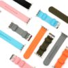 _smarts fabric wrist band tekstilna kaishka za apple watch mm mm svetlosin_